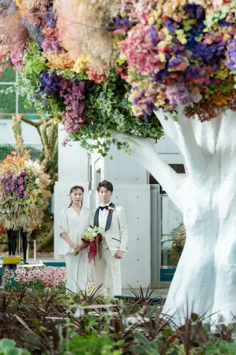 サンセットビーチパークウェディングの結婚式アイディア