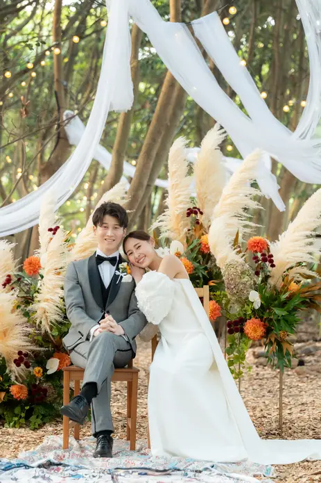 サンセットビーチパークウェディングの結婚式アイディア