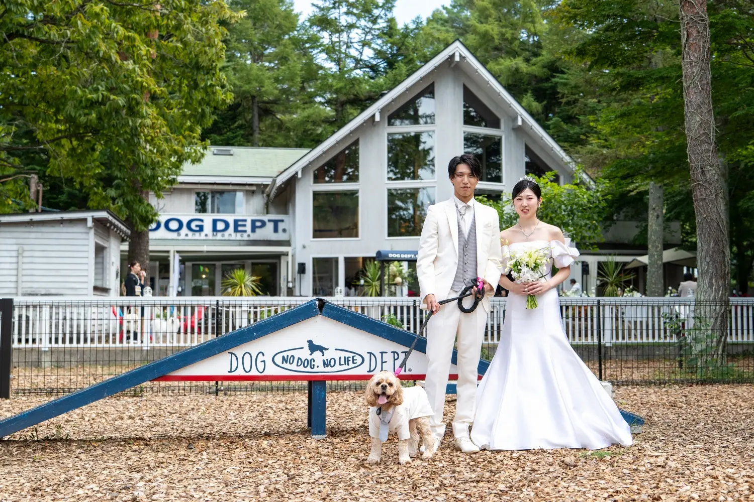 DOG DEPT GARDEN 軽井沢店で結婚式
