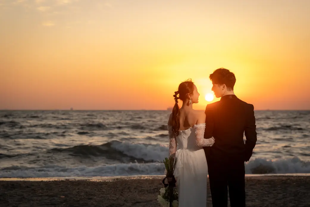 サンセットビーチパークウェディングの結婚式アイディア