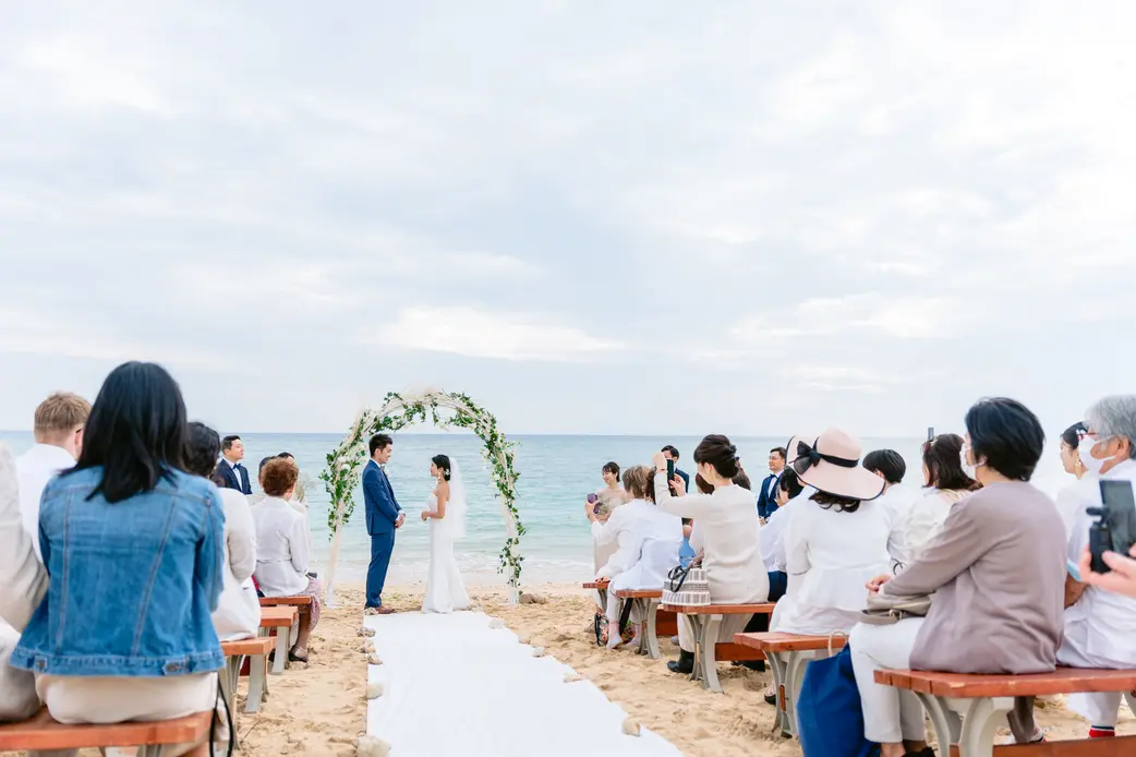 渡具知ビーチの結婚式アイディア
