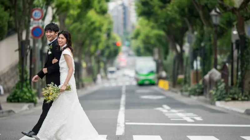 北野異人館街で結婚式