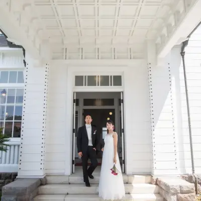 旧東伏見宮葉山別邸で結婚式