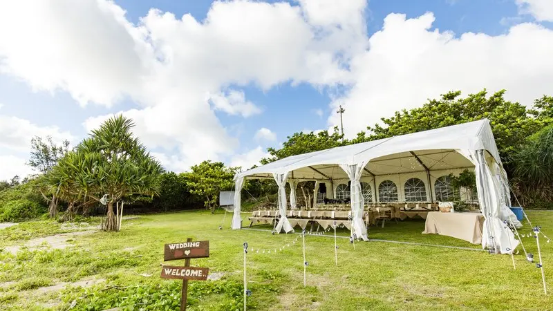 渡具知ビーチで結婚式