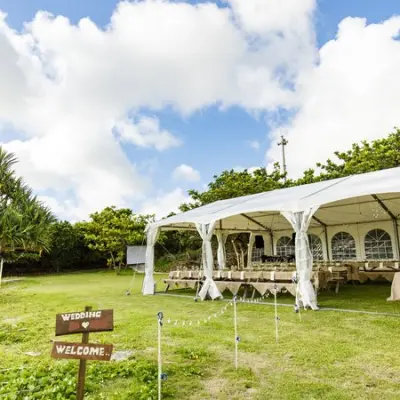 渡具知ビーチで結婚式