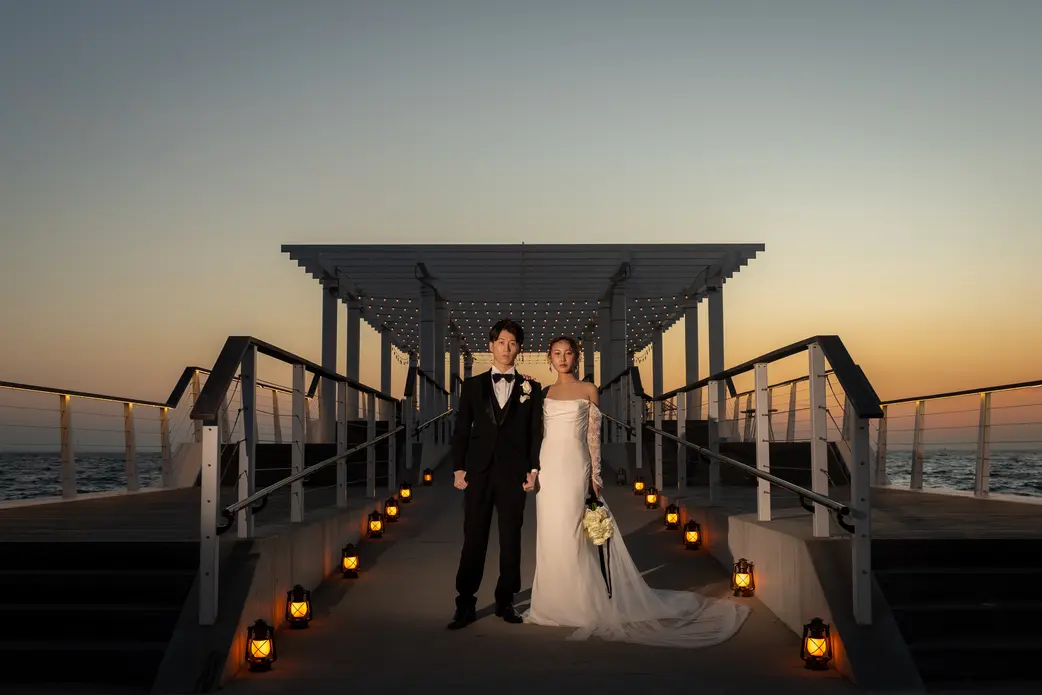 サンセットビーチパークウェディングの結婚式アイディア