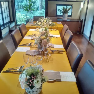 Au depart Cinq fersの会場、事例