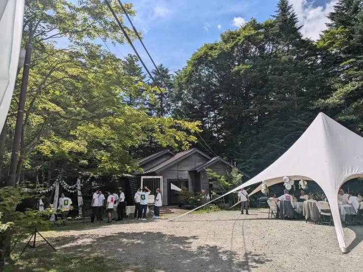 Au depart Cinq fersの結婚式アイディア
