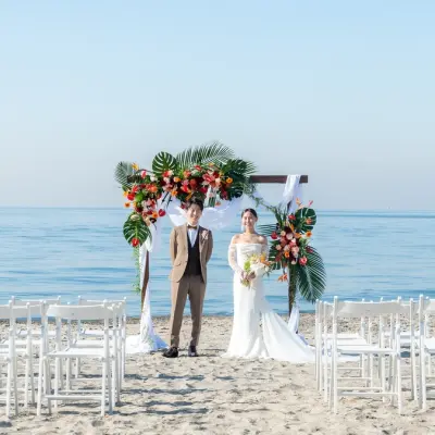 サンセットビーチパークウェディングで結婚式