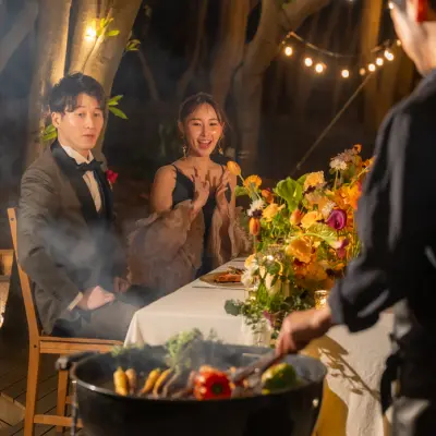 サンセットビーチパークウェディングの会場、事例