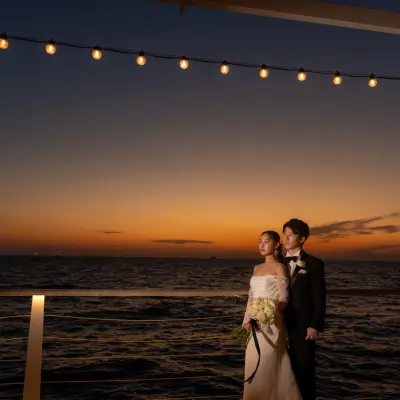 サンセットビーチパークウェディングの会場、事例