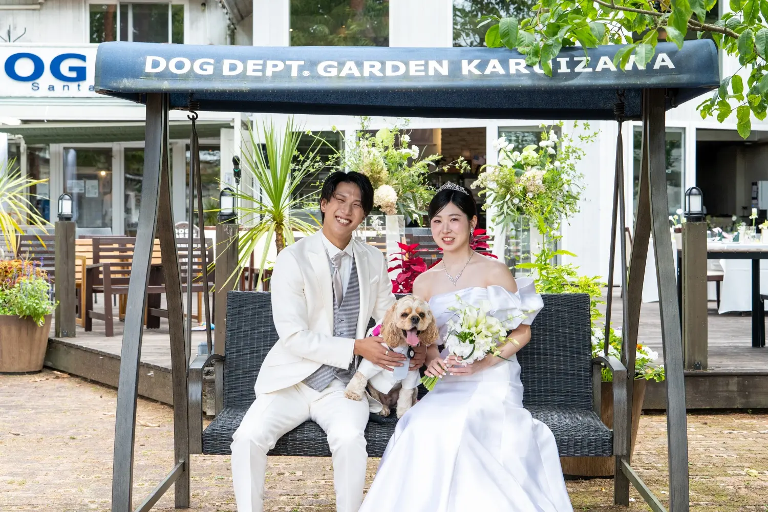DOG DEPT GARDEN 軽井沢店で結婚式