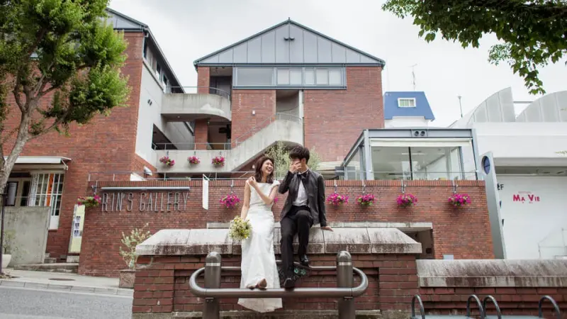 北野異人館街で結婚式