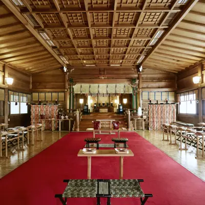 桃林荘の会場、事例