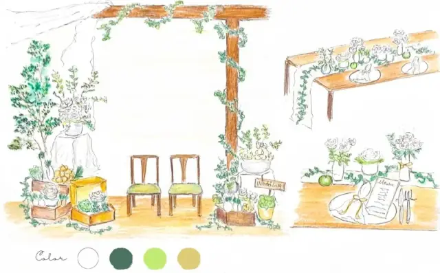 ノラ・クチーナ 新潟鐙の写真 11（撮影: OWL WEDDING DESIGN）