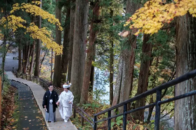 戸隠神社宿坊 御宿 諏訪の写真 20（撮影: Producer’s Wedding　熊谷麻里子）